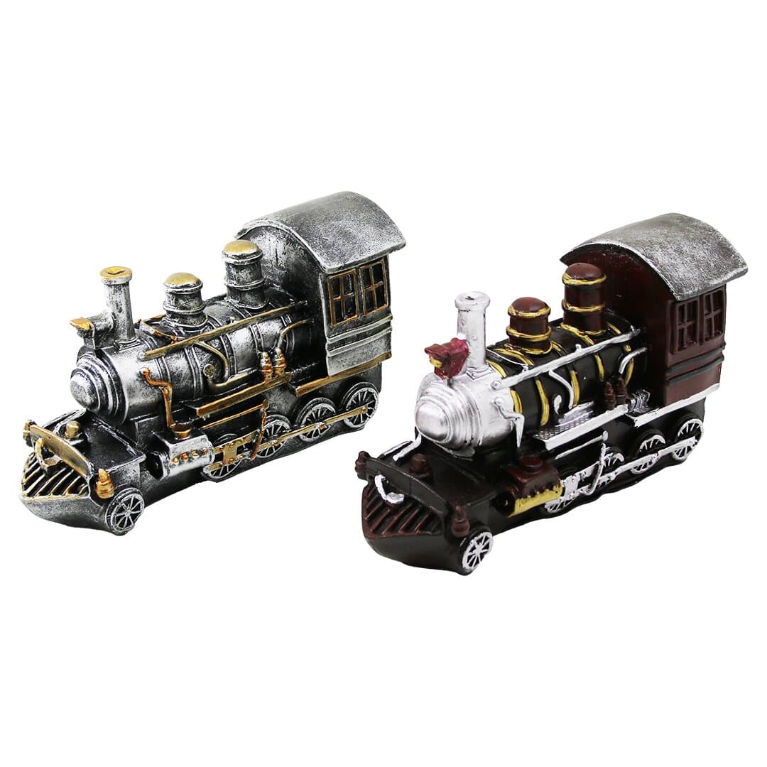 Kumbara Tren Vintage Dekoratif Biblo Kumbara Renkli