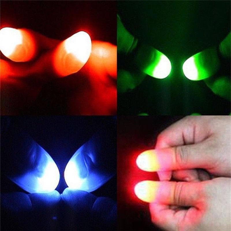 Led Işıklı Renkli Sihirli Parmak Işıklı Parmak Şaka
