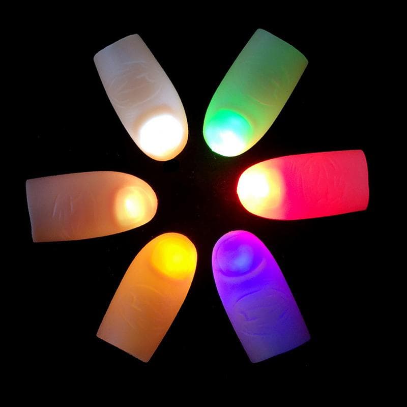 Led Işıklı Renkli Sihirli Parmak Işıklı Parmak Şaka