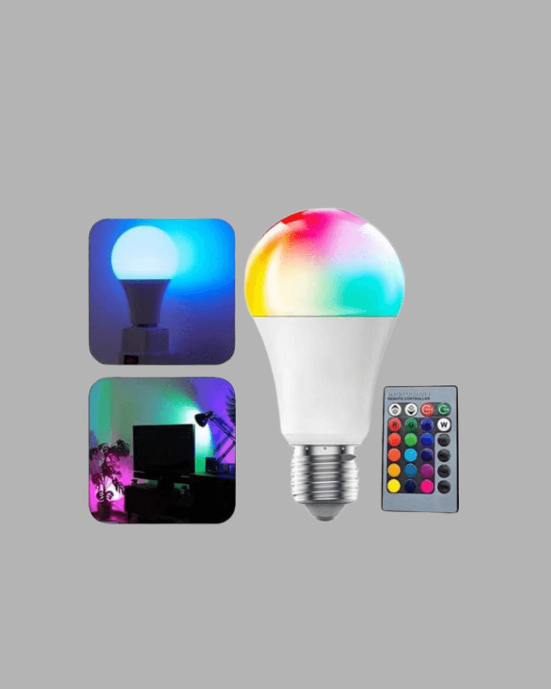 RGB Uzaktan Kumandalı LED Ampul 16 Renk Dekoratif