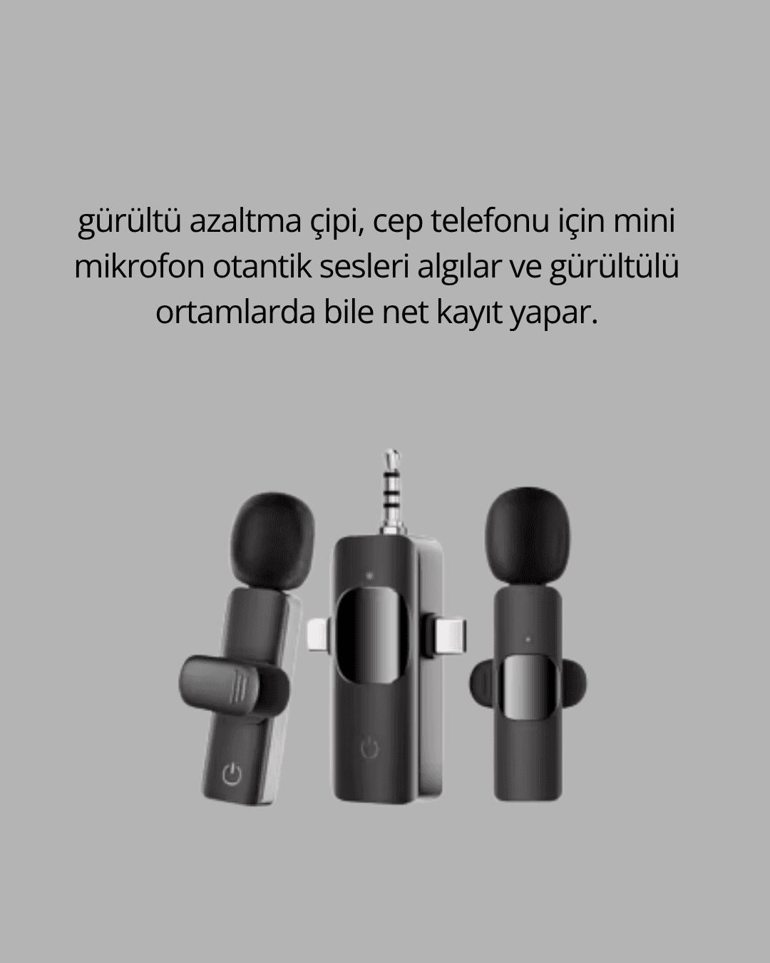 Küçük Boyutlu Mikrofon - 8 Saat Kullanım