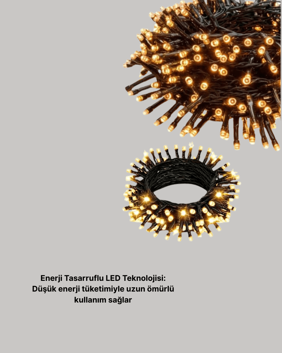 Animasyonlu LED Işıklı 10 Metre Uzaktan Kumandalı