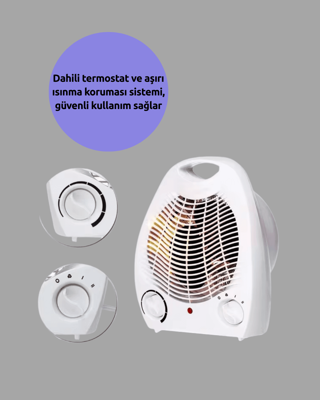 Mini Elektrikli Isıtıcı – Taşınabilir Fanlı Isıtma
