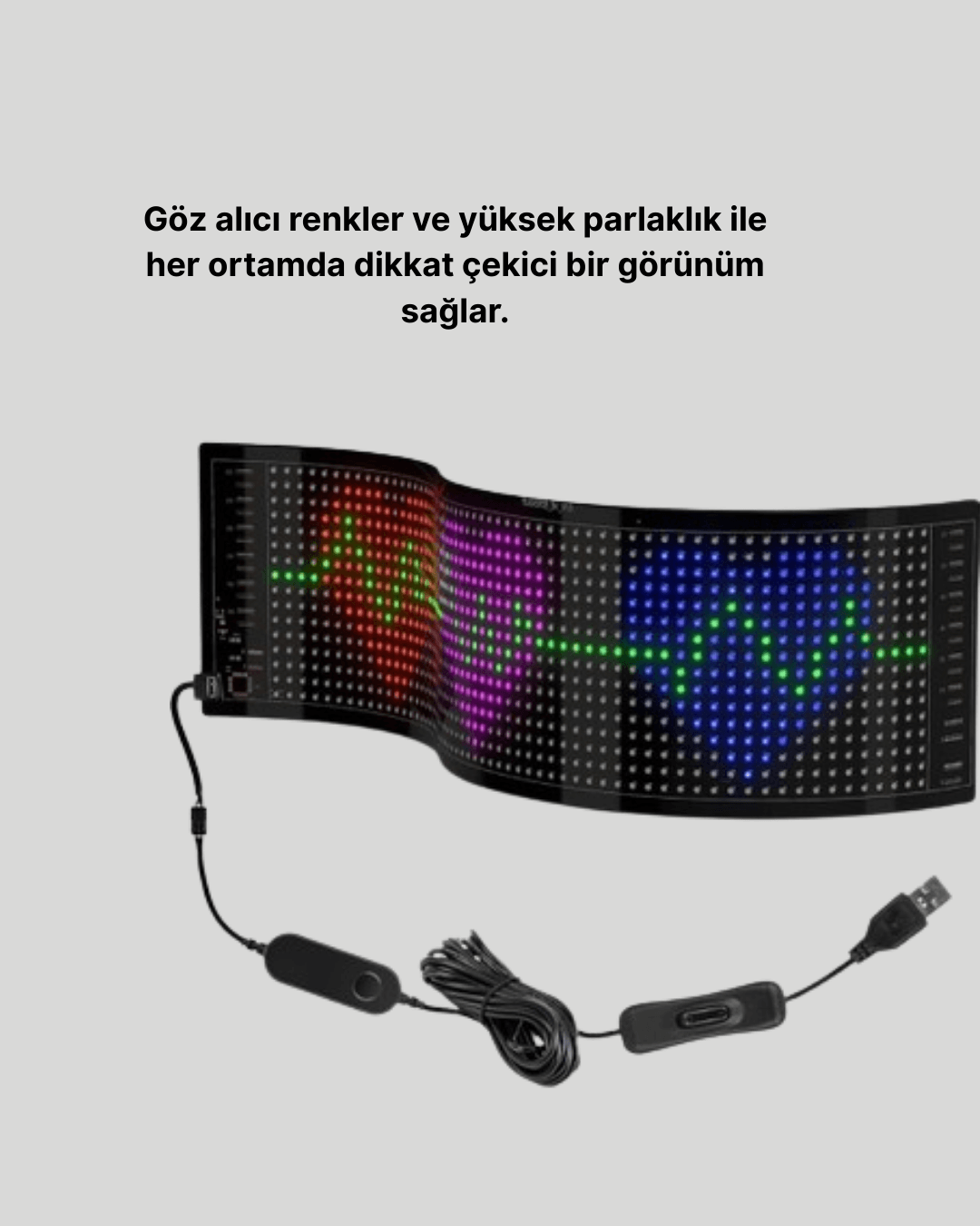 Şık ve Fonksiyonel RGB LED Panel Canlı Renk Yansımalı