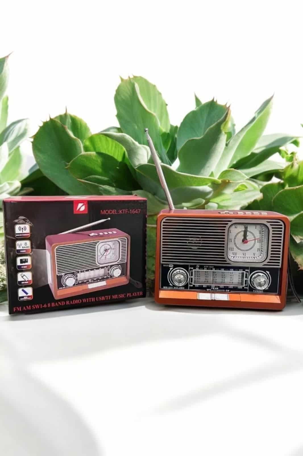 Nostaljik Görünümlü USB Girişli Bluetooth Bağlantılı