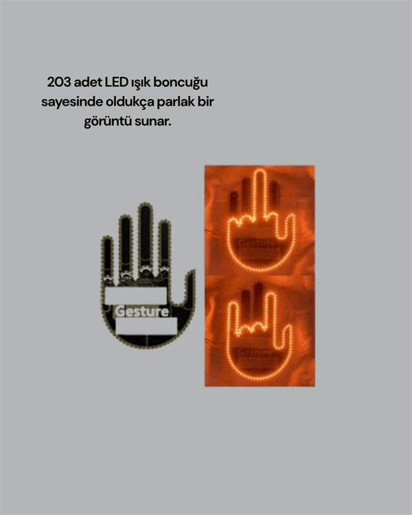 Aracınız İçin Eğlenceli ve Güvenli İletişim: LED Jest