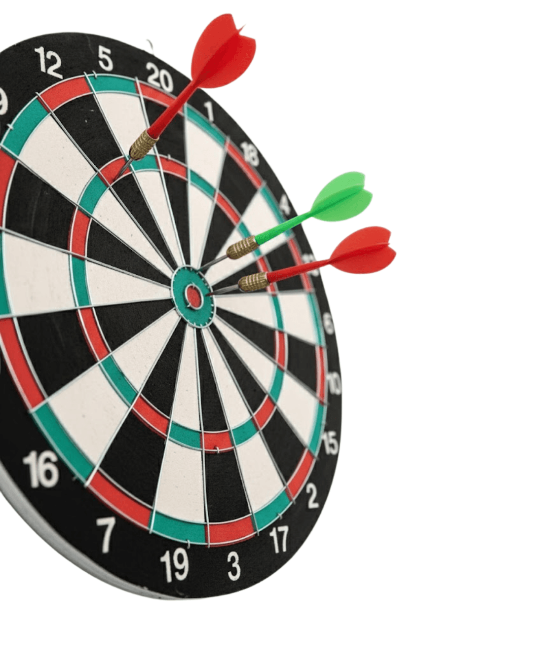 İnç Dart Tahtası Seti Dayanıklı Yapı 4 Metal Dart Oku