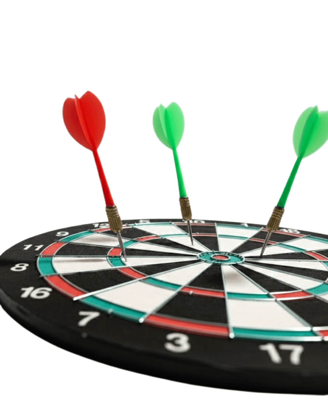 İnç Dart Tahtası Seti Dayanıklı Yapı 4 Metal Dart Oku