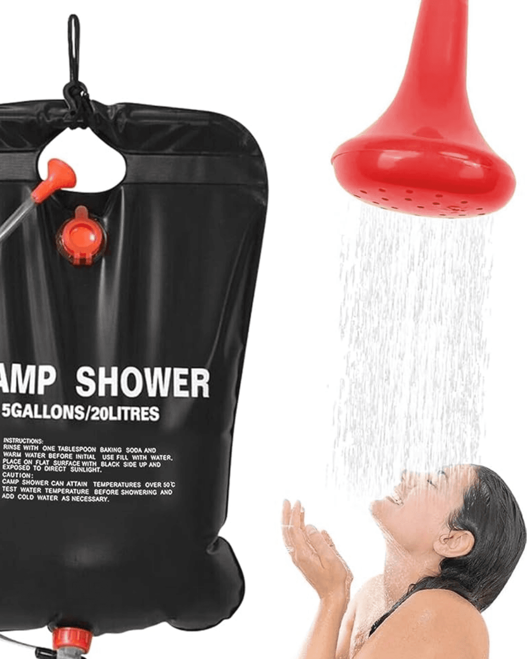 Güneş Enerjili Dış Mekan Duşu 20 Litre Dayanıklı PVC