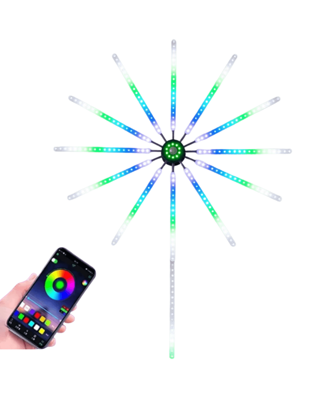 Modüler RGB LED Duvar Işığı Havai Fişek Efektli Uzaktan