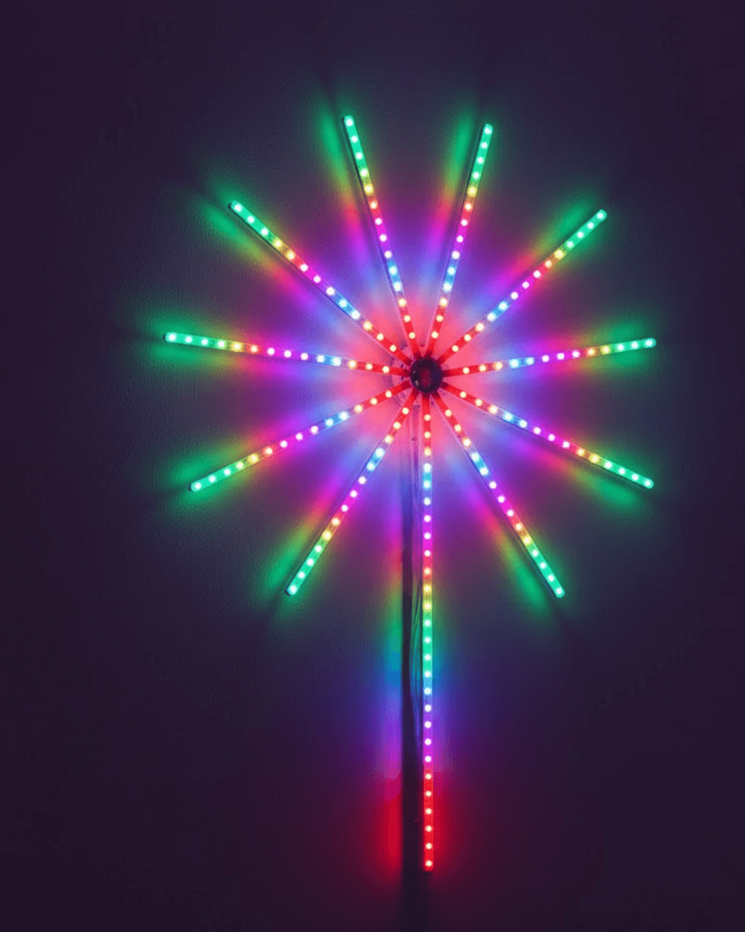 Modüler RGB LED Duvar Işığı Havai Fişek Efektli Uzaktan