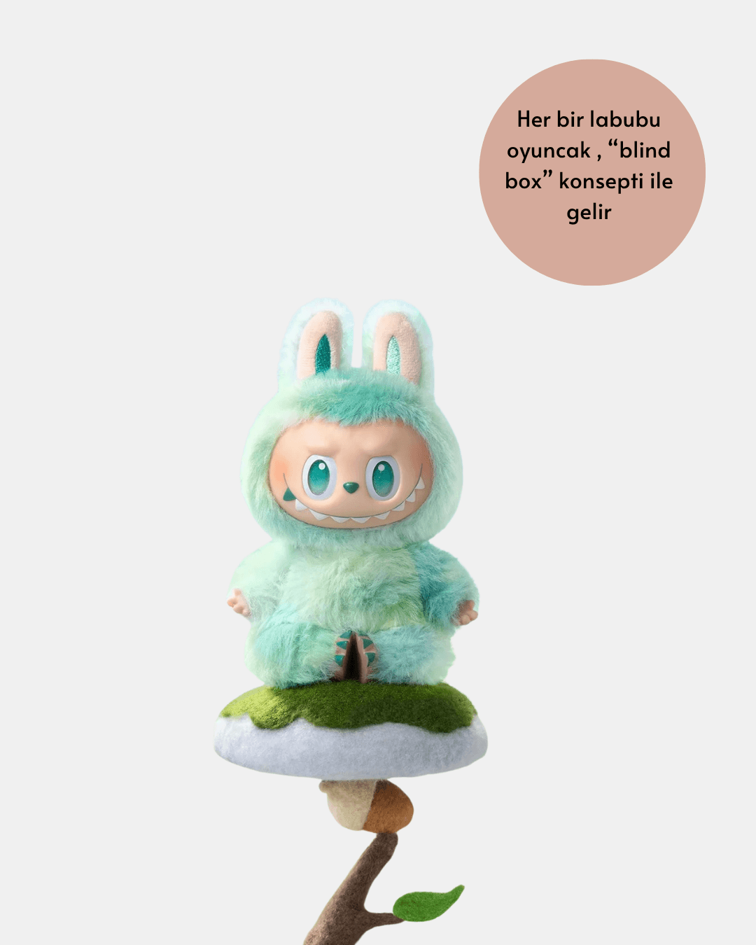 Yumuşak Kumaşlı 20 cm Labubu Peluş – 3 Yaş Üzeri Uygun