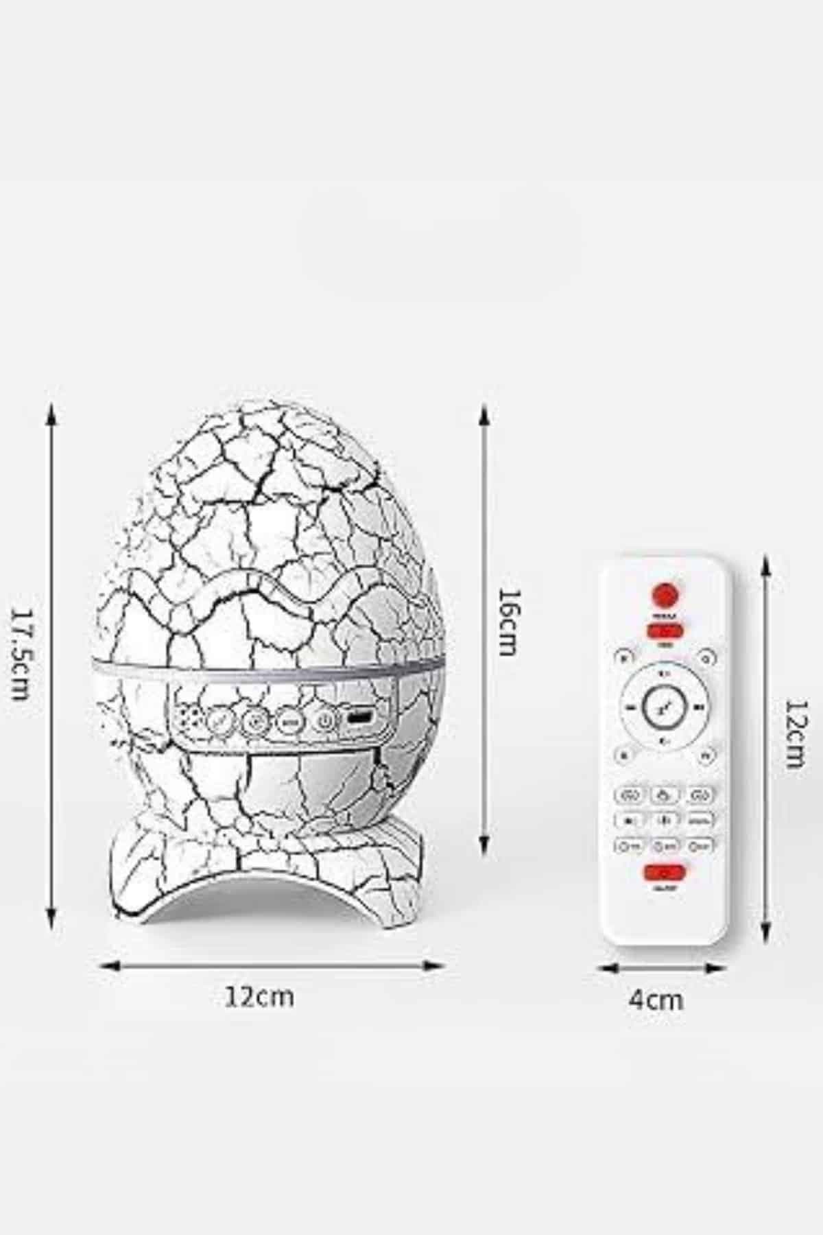 Gece Lambası Yumurta Işık Speaker Yeni Nesil Dinozor