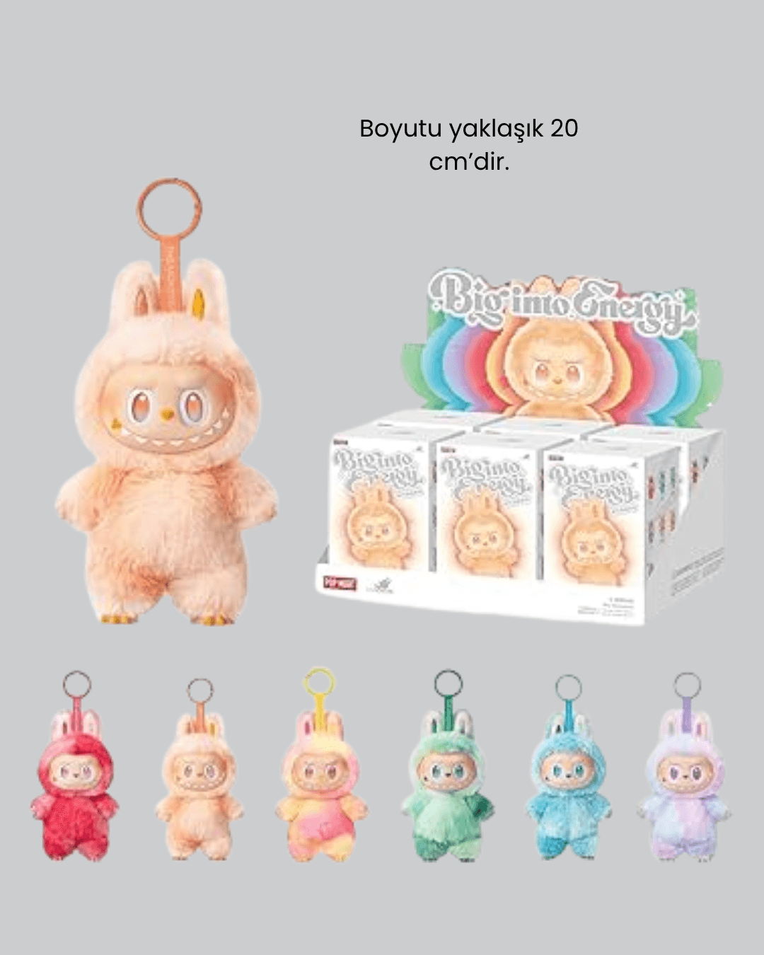 Dekoratif Yumuşak Labubu Peluş Figür – Koleksiyonluk ve