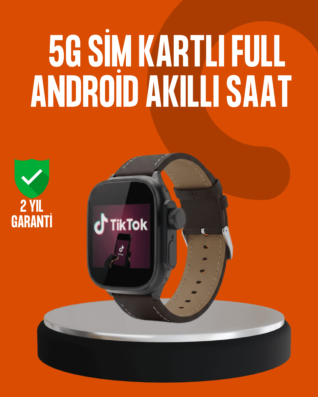SIM Kartlı Akıllı Saat AMOLED Ekran Android Sistem